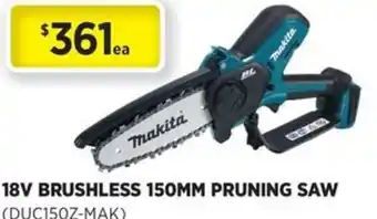 Gasweld Tool Centre 18v brushless 150mm pruning saw offer