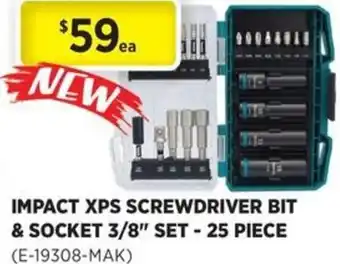 Gasweld Tool Centre Impact xps screwdriver bit & socket 3/8" set offer