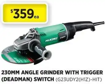 Gasweld Tool Centre Angle grinder with trigger (deadman) switch offer