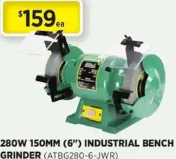 Gasweld Tool Centre 280w 150mm (6") industrial bench grinder offer