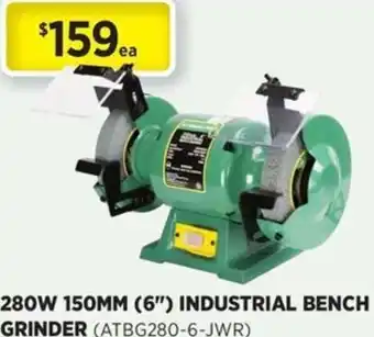 Gasweld Tool Centre 280w 150mm (6") industrial bench grinder offer