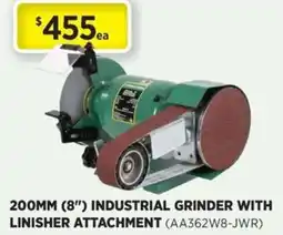 Gasweld Tool Centre Industrial grinder with linisher attachment offer