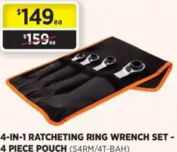 Gasweld Tool Centre 4-in-1 ratcheting ring wrench set offer