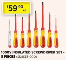 Gasweld Tool Centre 1000v insulated screwdriver set offer