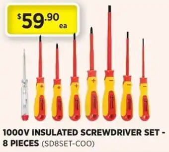 Gasweld Tool Centre 1000v insulated screwdriver set offer