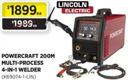 Gasweld Tool Centre Powercraft 200m multi-process 4-in-1 welder offer