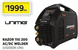 Gasweld Tool Centre Razor tig 200 ac/dc welder offer