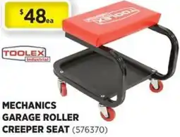 Gasweld Tool Centre Mechanics garage roller creeper seat offer