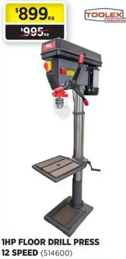 Gasweld Tool Centre 1hp floor drill press 12 speed offer