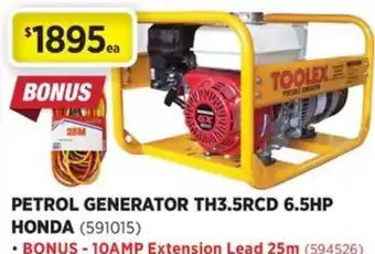 Gasweld Tool Centre Petrol generator th3.5rcd 6.5hp honda offer