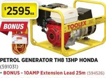 Gasweld Tool Centre Petrol generator th8 13hp honda offer