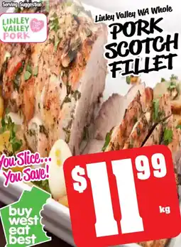Farmer Jack's Pork scotch fillet offer