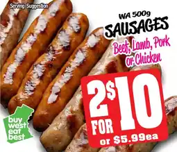 Farmer Jack's Sausages offer