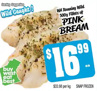 Farmer Jack's Pink bream offer