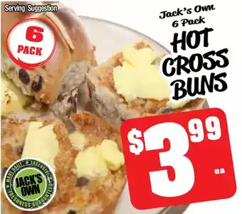 Farmer Jack's Hot cross buns offer