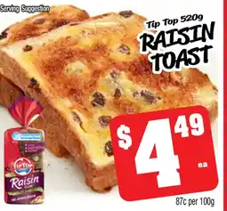 Raisin toast