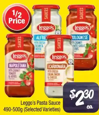 Farmer Jack's Leggo's Pasta Sauce offer