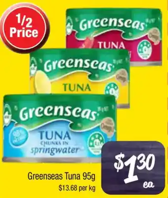 Farmer Jack's Greenseas Tuna offer