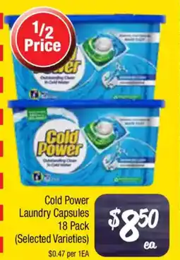 Farmer Jack's Cold Power Laundry Capsules offer