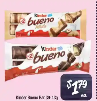 Farmer Jack's Kinder Bueno Bar offer