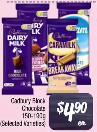 Farmer Jack's Cadbury Block Chocolate offer