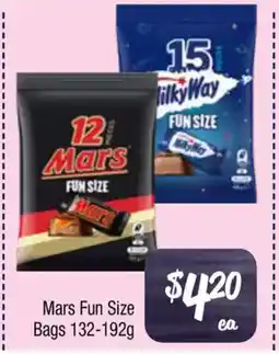 Farmer Jack's Mars Fun Size Bags offer