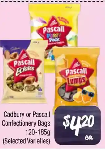 Farmer Jack's Cadbury or Pascall Confectionery Bags offer