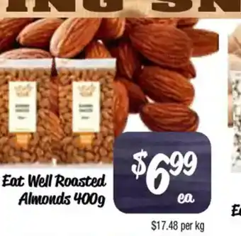 Farmer Jack's Eat Well Roasted Almonds offer