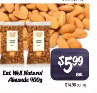 Farmer Jack's Eat Well Natural Almonds offer