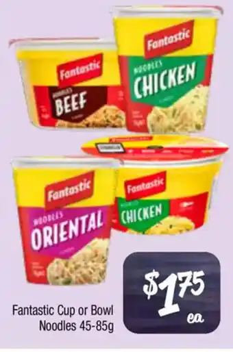 Farmer Jack's Fantastic Cup or Bowl Noodles offer