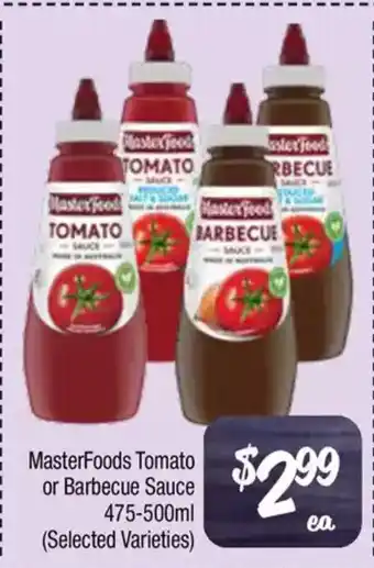 Farmer Jack's Masterfoods tomato or barbecue sauce offer