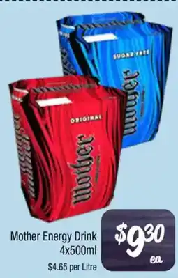 Farmer Jack's Mother energy drink offer