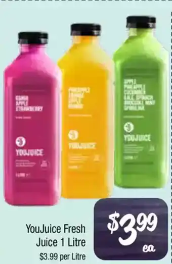 Farmer Jack's YouJuice Fresh Juice offer