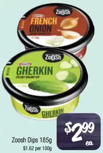 Farmer Jack's Zoosh Dips offer