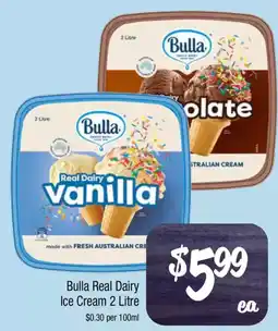 Farmer Jack's Bulla Real Dairy Ice Cream offer