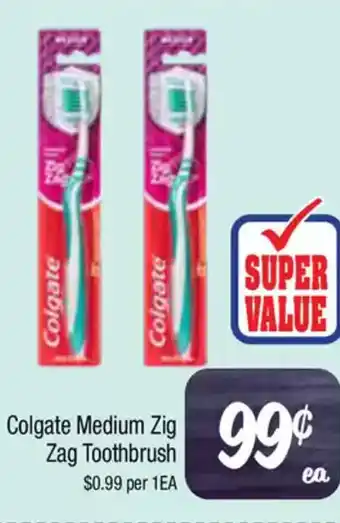 Farmer Jack's Colgate medium zig zag toothbrush offer