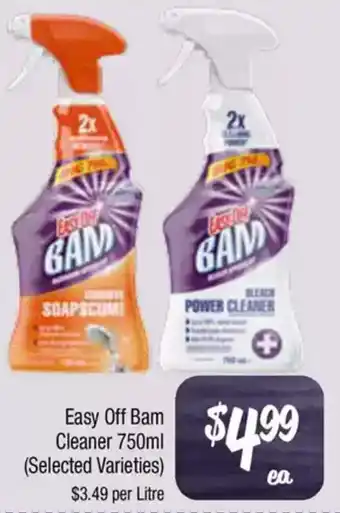 Farmer Jack's Easy off bam cleaner offer