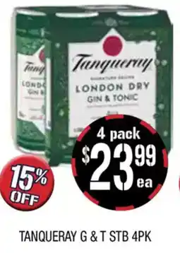 Farmer Jack's Tanqueray g&t stb offer