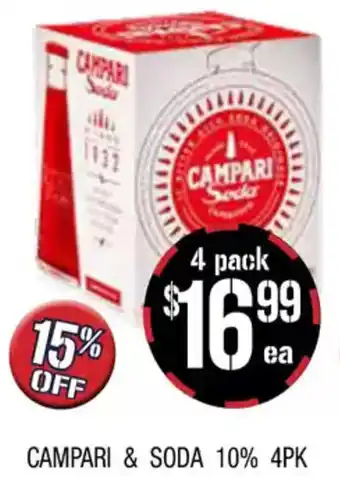 Farmer Jack's Campari & soda offer