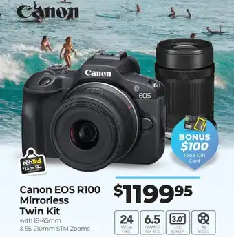 Teds Cameras Canon EOS R100 offer