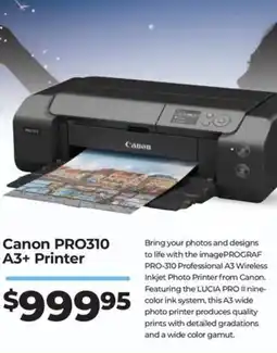 Teds Cameras Canon PRO310 A3+ Printer offer