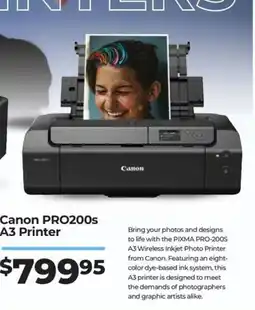 Teds Cameras Canon PRO200s A3 Printer offer