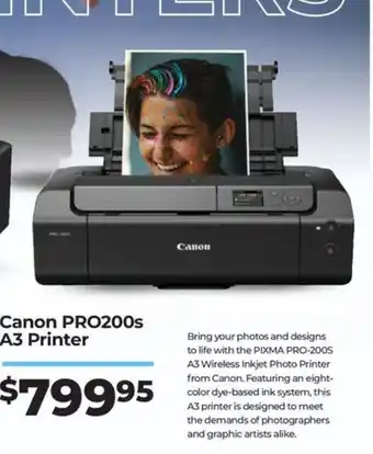 Teds Cameras Canon PRO200s A3 Printer offer