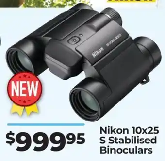 Teds Cameras Nikon 10x25 S stabilised binoculars offer