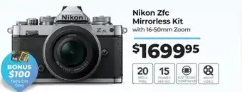 Teds Cameras Nikon Zfc Mirrorless Kit offer