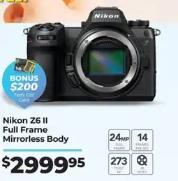 Teds Cameras Nikon Z6 II offer