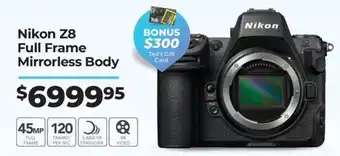 Teds Cameras Nikon Z8 Full Frame Mirrorless Body offer