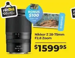 Teds Cameras Nikkor Z 28-75mm F2.8 Zoom offer