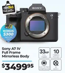 Teds Cameras Sony A7 IV offer