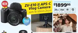 Teds Cameras ZV-E10 II APS-C Vlog Camera offer